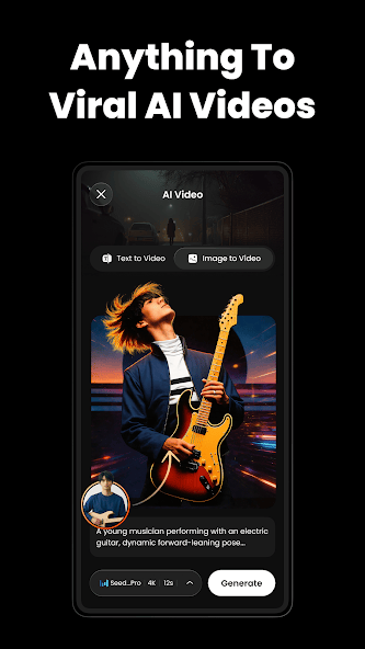VibeMe AI viral video generator screenshot